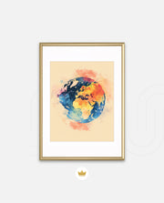 Colorful World Map