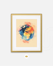 Colorful World Map