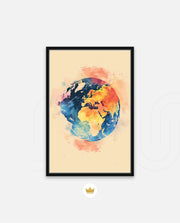 Colorful World Map