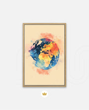 Colorful World Map