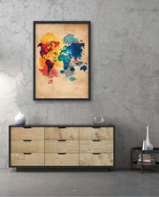 Watercolor World Map