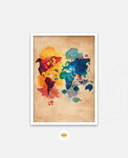 Watercolor World Map