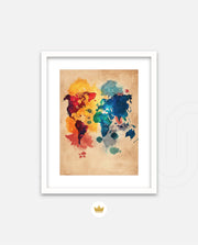 Watercolor World Map