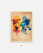 Watercolor World Map