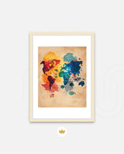Watercolor World Map