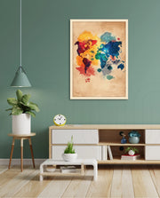 Watercolor World Map