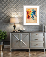 Watercolor World Map