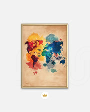 Watercolor World Map
