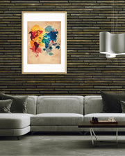 Watercolor World Map