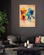 Watercolor World Map