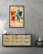 Watercolor World Map