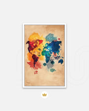 Watercolor World Map