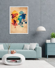 Watercolor World Map