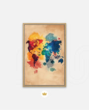Watercolor World Map