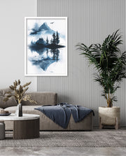 Misty Forest Reflection