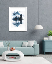 Misty Forest Reflection