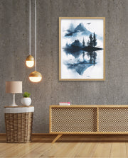 Misty Forest Reflection