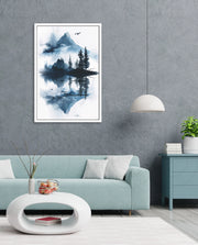 Misty Forest Reflection