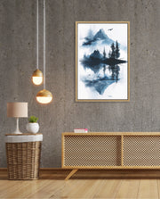 Misty Forest Reflection