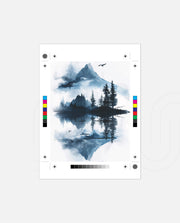 Misty Forest Reflection
