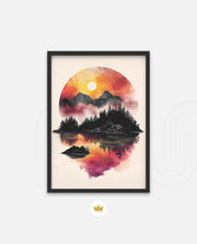 Sunset Circle Landscape