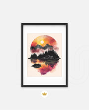 Sunset Circle Landscape