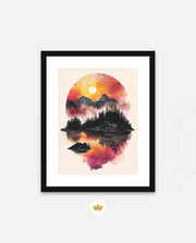 Sunset Circle Landscape