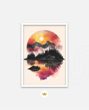 Sunset Circle Landscape