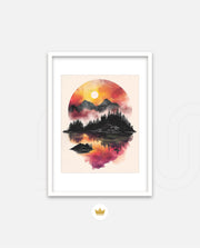 Sunset Circle Landscape