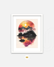 Sunset Circle Landscape