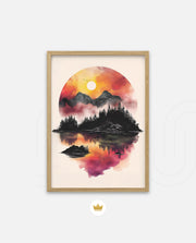 Sunset Circle Landscape