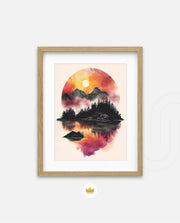Sunset Circle Landscape