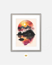 Sunset Circle Landscape