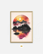 Sunset Circle Landscape