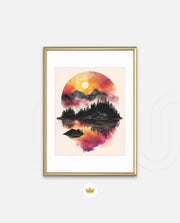 Sunset Circle Landscape