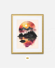 Sunset Circle Landscape