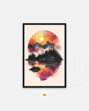 Sunset Circle Landscape