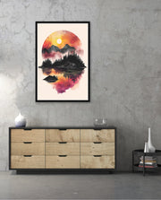 Sunset Circle Landscape