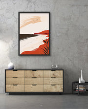 Minimal Coastal Scene