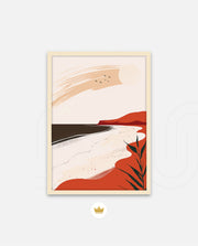 Minimal Coastal Scene