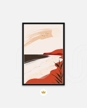 Minimal Coastal Scene