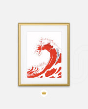 Crimson Wave Flow