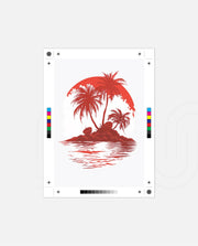 Tropical Island Silhouette