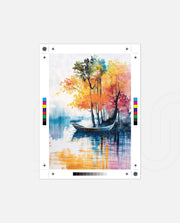 Autumn Lake Boat