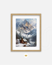 Alpine Winter Cabin