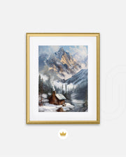 Alpine Winter Cabin