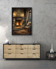 Cozy Fireplace Glow