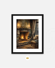 Cozy Fireplace Glow