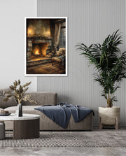 Cozy Fireplace Glow