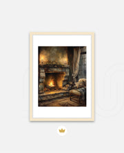Cozy Fireplace Glow